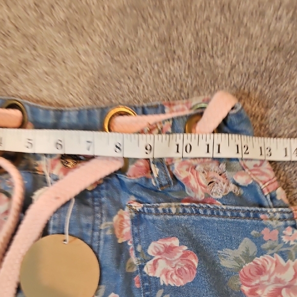 BiBi Denim with Pink Floral Accents - Picture 12 of 14